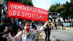 Melihat Lagi Demo BEM SI di Patung Kuda Hari Ini