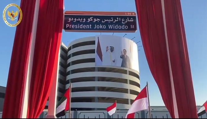 Nama Jalan Presiden Joko Widodo di Abu Dhabi