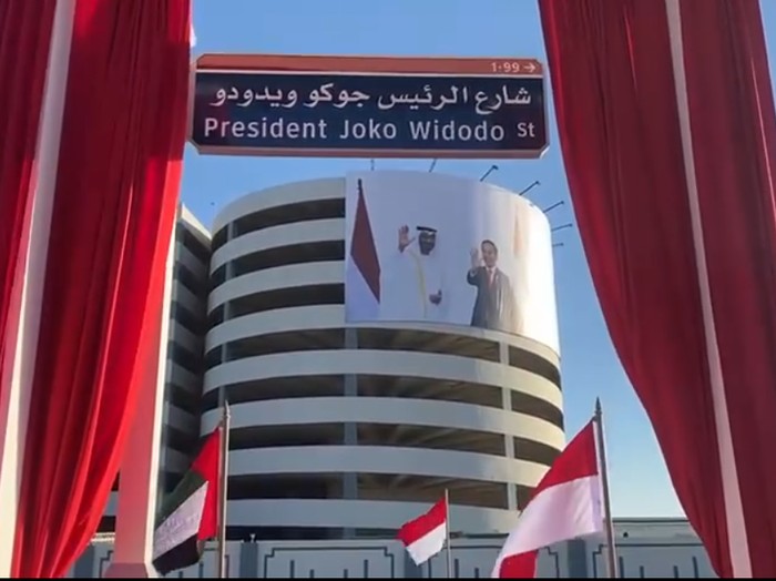 Nama Jalan Presiden Joko Widodo di Abu Dhabi