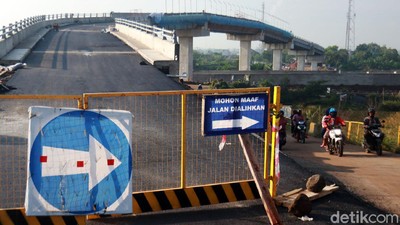 Proyek Jalan Layang di Atas Jalur Kereta Cepat Teggalluar Sudah Rampung