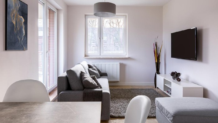 Digitally generated warm and cozy affordable Scandinavian style home interior (living room) design.

The scene was rendered with photorealistic shaders and lighting in Autodesk® 3ds Max 2020 with V-Ray Next with some post-production added.