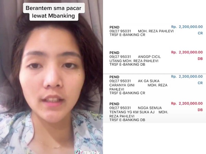 tiktok Pasangan yang bertengkar lewat m banking