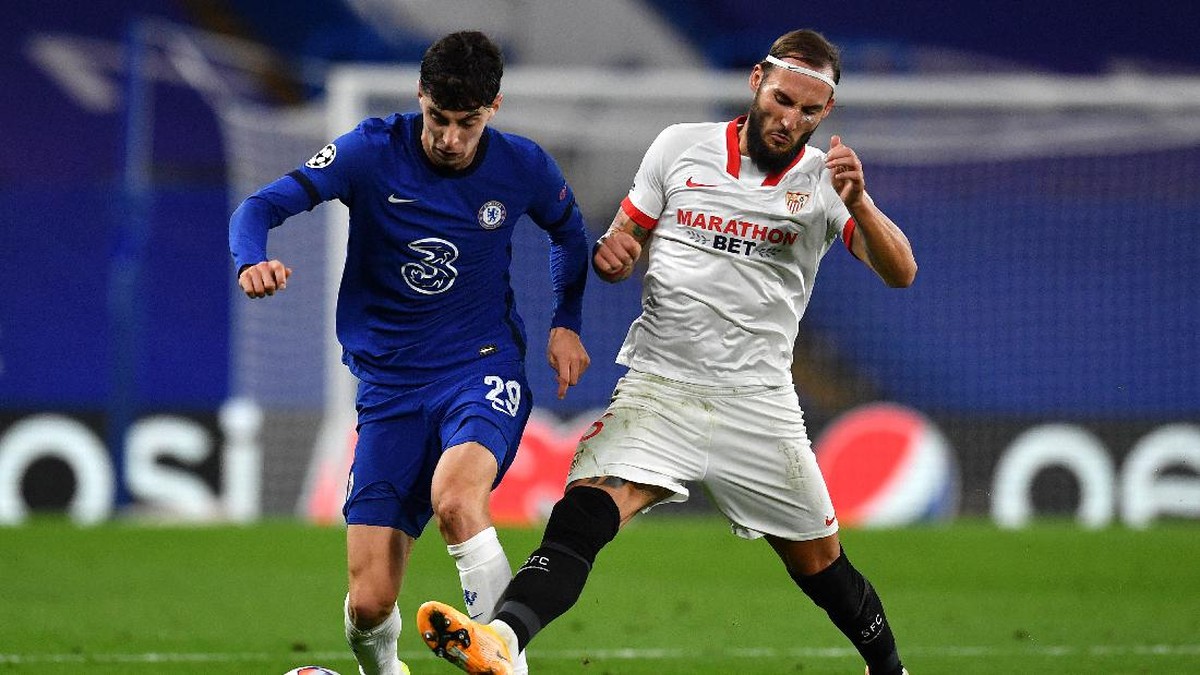Chelsea vs Sevilla berakhir imbang 0-0. (Foto: Getty Images/Pool)