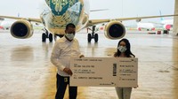 Helena Callista pemenang tahap kedua kompetisi Fly Your Design Through The Sky Garuda Indonesia.