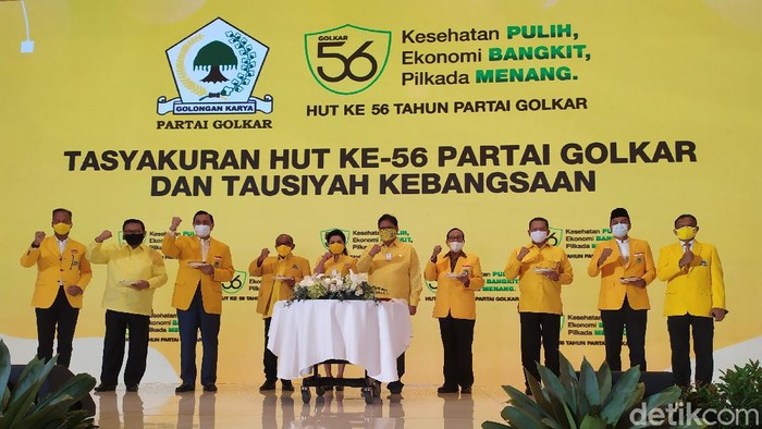 Golkar Gelar Syukuran HUT ke-56, Airlangga hingga Luhut Hadir