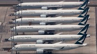 Cathay Pacific Airways harus berada di posisi ke-11 karena keadaannya yang terbilang sangat sulit dengan adanya pembatasan hingga kini (Foto: AP Photo/Kin Cheung)