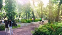 Taman akan punya fasilitas baru seperti jogging track, plaza, sentra makanan, taman tematik, taman bibit yang diperuntukkan oleh komunitas farming hingga taman bermain anak. 