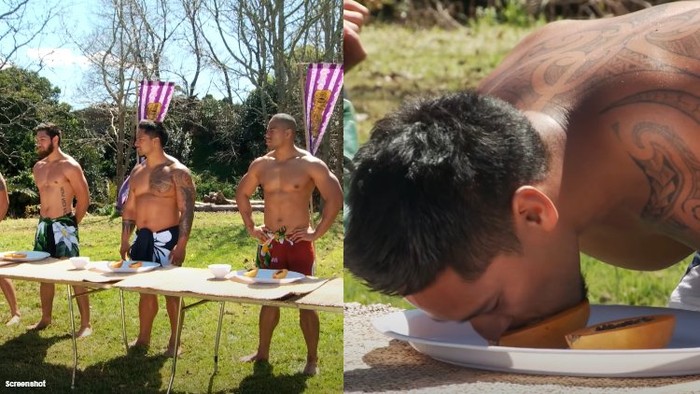 Video Pria-pria Telanjang Dada Saat Makan Pepaya Ini Viral