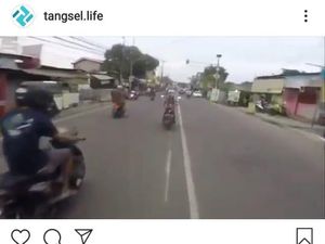 Viral Pria Bawa Motor Bak Superman Terbang di Tangsel, Diselidiki Polisi