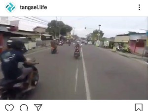 Heboh Aksi Pemotor Superman Terbang di Tangsel Diusut Polisi