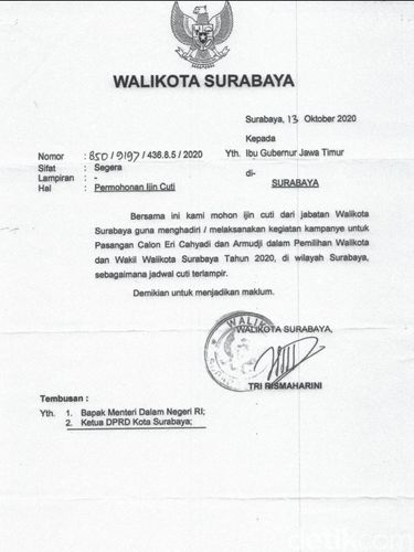Wali Kota Surabaya Tri Rismaharini