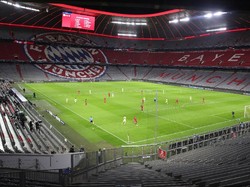 Duel Bayern vs Atletico dihelat di Allianz Arena, Kamis (22/10/2020) dinihari WIB. Alexander Hassenstein/Getty Images.