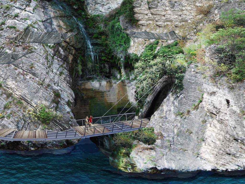 Jalur sepeda di Danau Garda, Italia