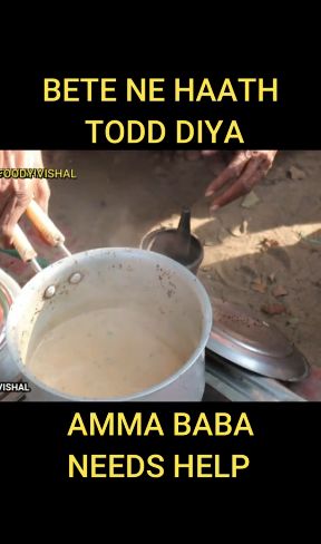 Kakek Tangannya Patah Tapi Masih Jualan Teh di India