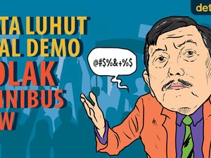Kata Luhut soal Demo Tolak Omnibus Law