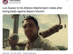 Atletico Dibantai Bayern, Luis Suarez Habis Jadi Ejekan