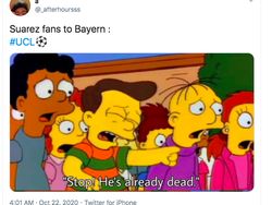 Atletico Dibantai Bayern, Luis Suarez Habis Jadi Ejekan