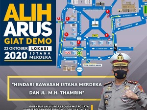 Antisipasi Demo di Jakarta, Simak Pengalihan Arus Lalu Lintasnya