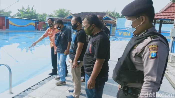 Polisi seklidiki pelajar di tulungagung Tewas Tenggelam di Kolam Renang
