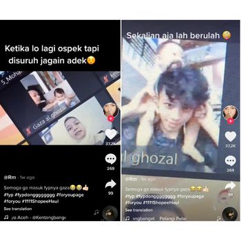tiktok Mahasiswa yang ospek virtual sambil menjaga adik