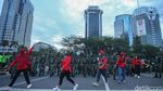 TNI Bubarkan Aksi Damai Buruh di Patung Kuda