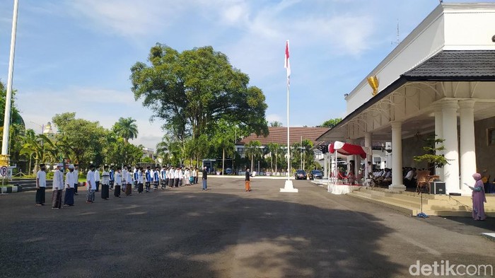 Upacara peringatan Hari Santri di Kabupaten Ciamis.