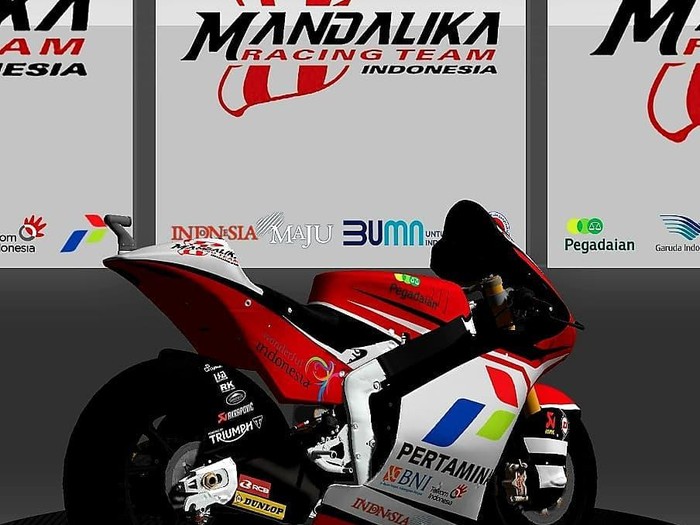 Desain livery motor MotoGP Indonesia