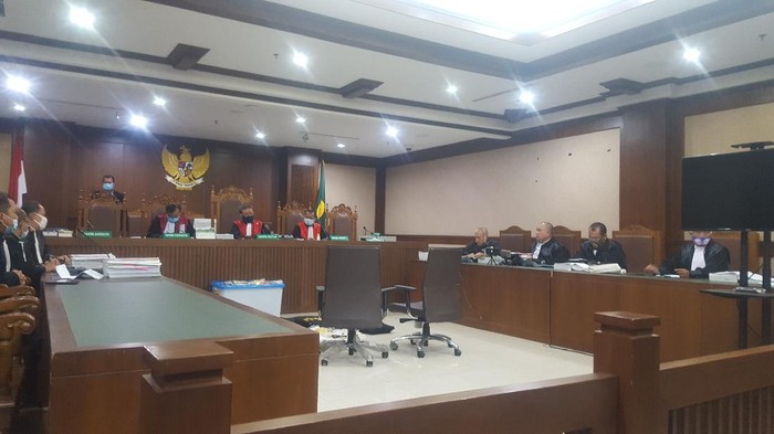 Sidang Kivlan Zen kasus kepemilikan senpi ilegal dan peluru tajam di PN Jakpus, Jumat (23/10/2020).