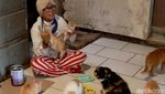 Janda Sebatang Kara Ini Hidup Bersama 90 Kucing Liar di Bandung