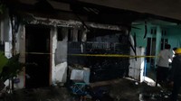 Dugaan meninggal karena kehabisan napas ini, didukung oleh kondisi jenazah korban. Tidak ada bekas terbakar pada tubuh dan baju korban. (dok. BPBD Tangerang Banten)