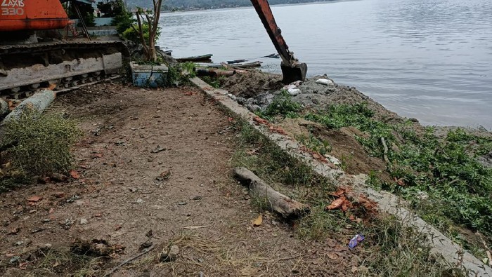 Proses pengangkutan bangkai ikan dari Danau Toba (dok. Istimewa)