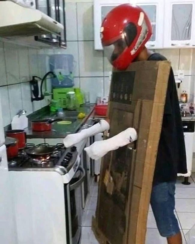 Siapa yang disini kalau masak takut kecipratan minyak? Ide cemerlang yang satu ini bisa dicoba nih.. Foto: Instagram/@receh.id