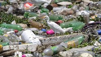 Tampak tumpukan sampah memadati beberapa sisi sungai yang melintasi Barat Sao Paulo ke arah Utara-Selatan tersebut.  
