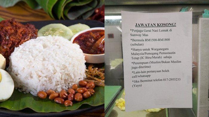 Wow! Gaji Penjaga Warung Nasi Lemak di Malaysia Capai Rp 6,3 Juta Wow! Gaji Penjaga Warung Nasi Lemak di Malaysia Capai Rp 6,3 Juta