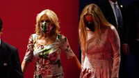 Istri Joe Biden, Jill Biden juga menghadiri debat terakhir ini. AP Photo/Patrick Semansky.