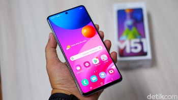 Galaxy M51 punya baterai 7.000 mAh harga Rp 5.499.000 (Foto: Adi Fida Rahman/detikINET)