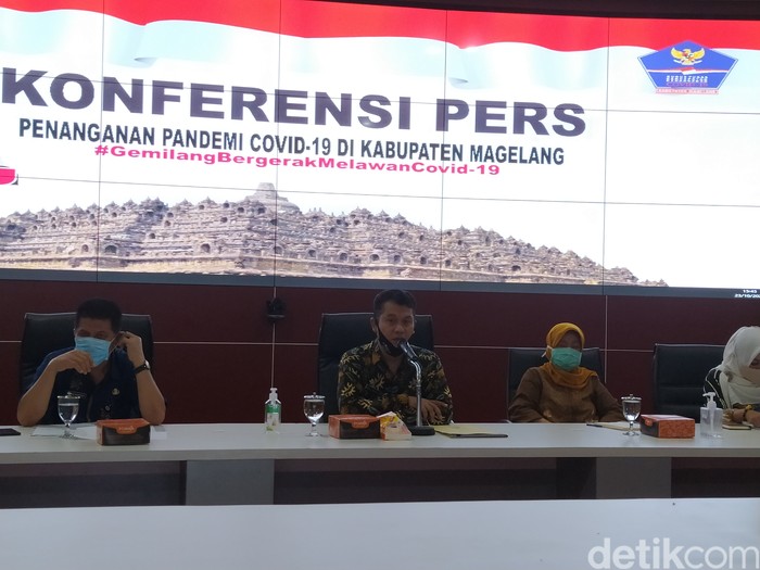 konferensi pers penanganan Covid-19 di Kabupaten Magelang