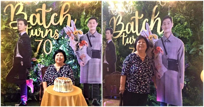 Nenek Ini Rayakan Pesta Ulang Tahun ke 70 dengan Kue Park Seo Joon
