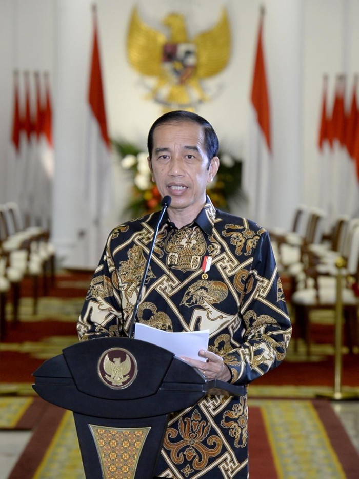 Presiden Jokowi pidato dalam peringatan HUT IDI