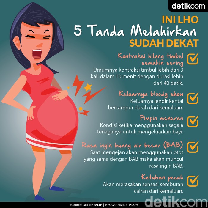 Bumil Perlu Tahu! Ini 5 Tanda Waktu Melahirkan Sudah Dekat