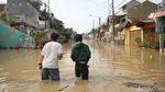 Potret Banjir Pagi Ini di Perumahan Pondok Gede Permai Bekasi