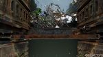 Sungai Cipamokolan Rutin Berwarna Hitam Saat Turun Hujan