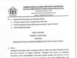Warga Klaten Boleh Gelar Peringatan Maulid Nabi, Ini Syaratnya