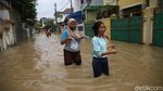 Terkini! Potret Banjir di Villa Jatirasa Bekasi