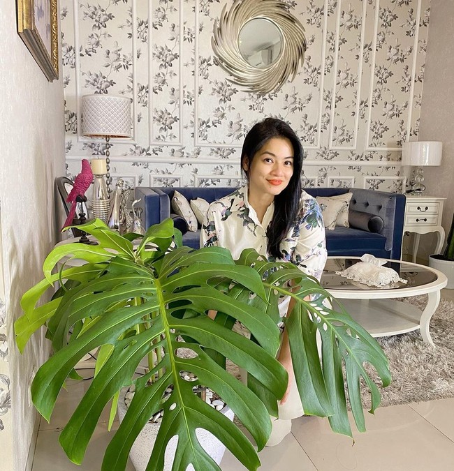 Titi Kamal bertanya pada suaminya, Christian Sugiono, jika mereka pindah rumah, di mana tanaman-tanaman hiasnya ini akan diletakkan. Tian kemudian memberi jawaban menohok. Menurutnya meskipun teras rumah mereka sekarang tampak indah dipandang, namun karena koleksi tanaman hias sang istri sudah begitu banyak, rumah mereka jadi seperti toko tanaman. Foto: Instagram @titi_kamall