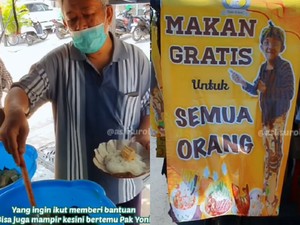 Inspiratif! Satu Keluarga Bagikan 100 Porsi Makanan Gratis Tiap Hari