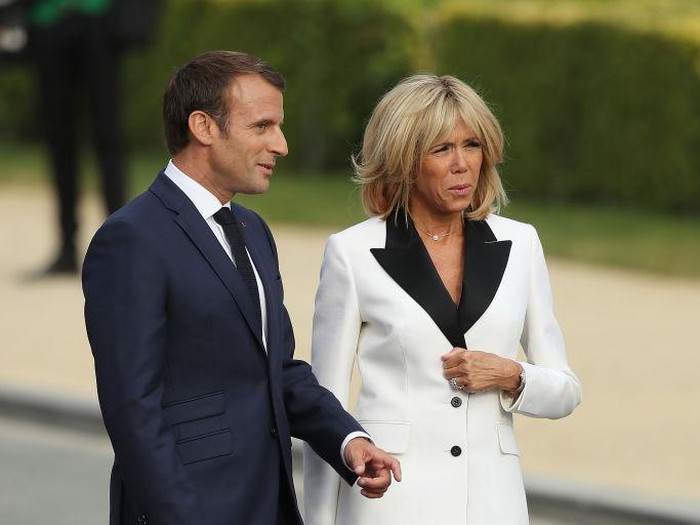 HAMBURG, GERMANY - JULY 07:  Brigitte Macron attends a concert at the Elbphilarmonie concert hall on the first day of the G20 economic summit on July 7, 2017 in Hamburg, Germany. The G20 group of nations are meeting July 7-8 and major topics will include climate change and migration.  (Photo by Michael Ukas - Pool / Getty Images)