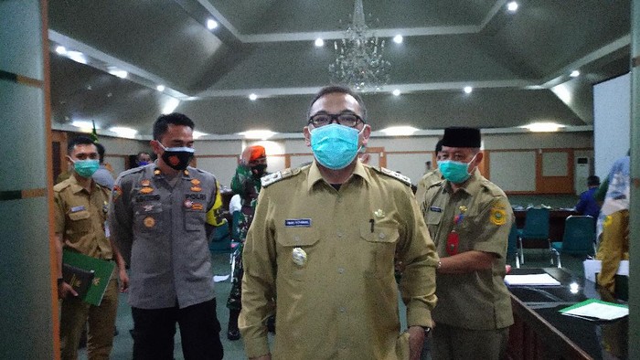Wabup Bogor Iwan Setiawan di Gedung Sekretariat Daerah Kabupaten Bogor, Cibinong, Kabupaten Bogor, Senin (26/11/2020).