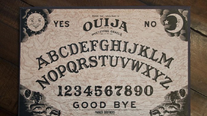 Bedford, NH USA - May 11, 2012: Ouija Board by Parker Brothers on wooden table