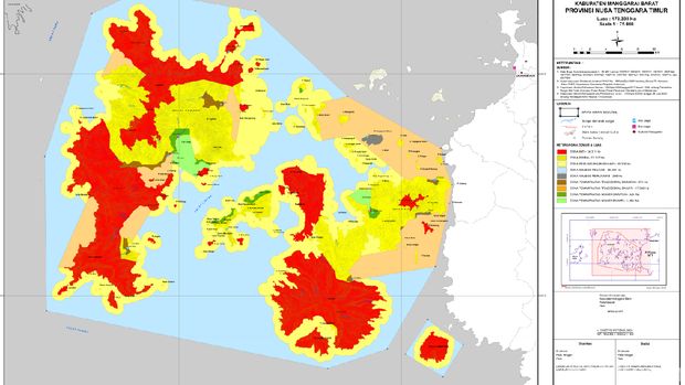 Peta Zonasi Taman Nasional Komodo